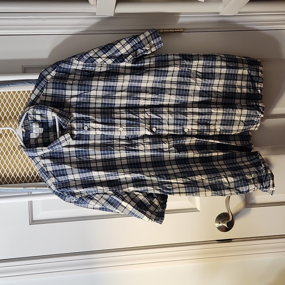 Free Assembly blue plaid shirt XXXL
